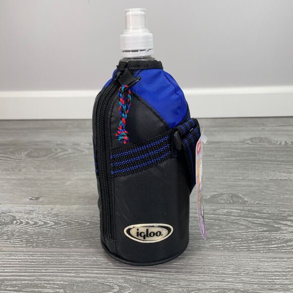 Vintage 2001 Igloo Softmate 1L Bottle Wrap Blue Insulated Clear Plastic NEW - Picture 5 of 12